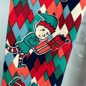 LuLaRoe Holiday  Christmas Elf Leggings Kids Youth Size L/XL Large NWOT
